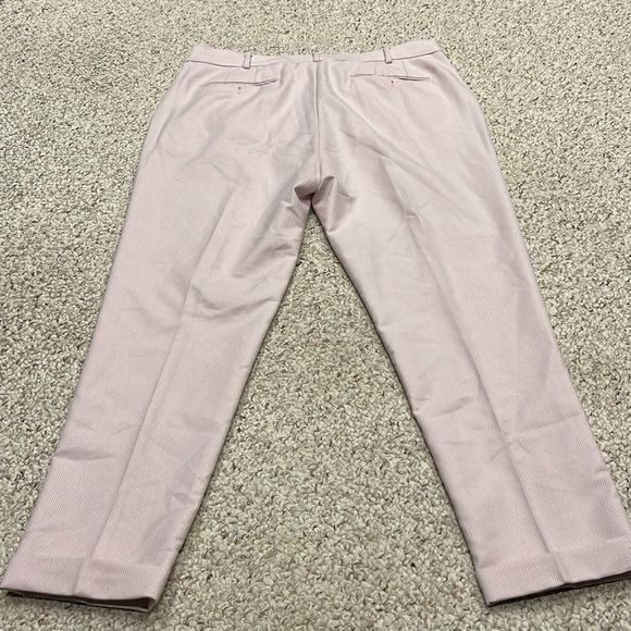 NWOT Asos Design Tapered Cuff Suit Pants Pink Pinstripe 38x32 - Picture 5 of 5